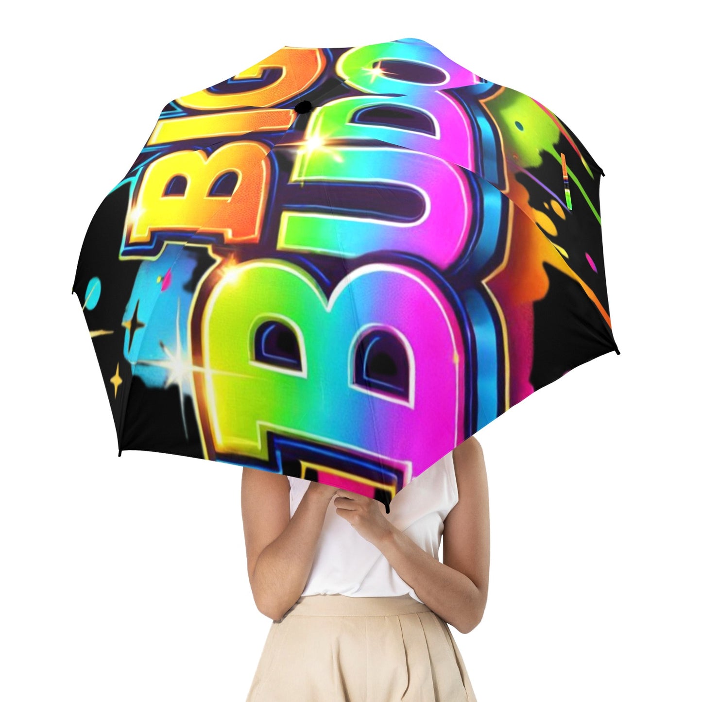 Big Budoo Umbrella Semi-Automatic Foldable Umbrella