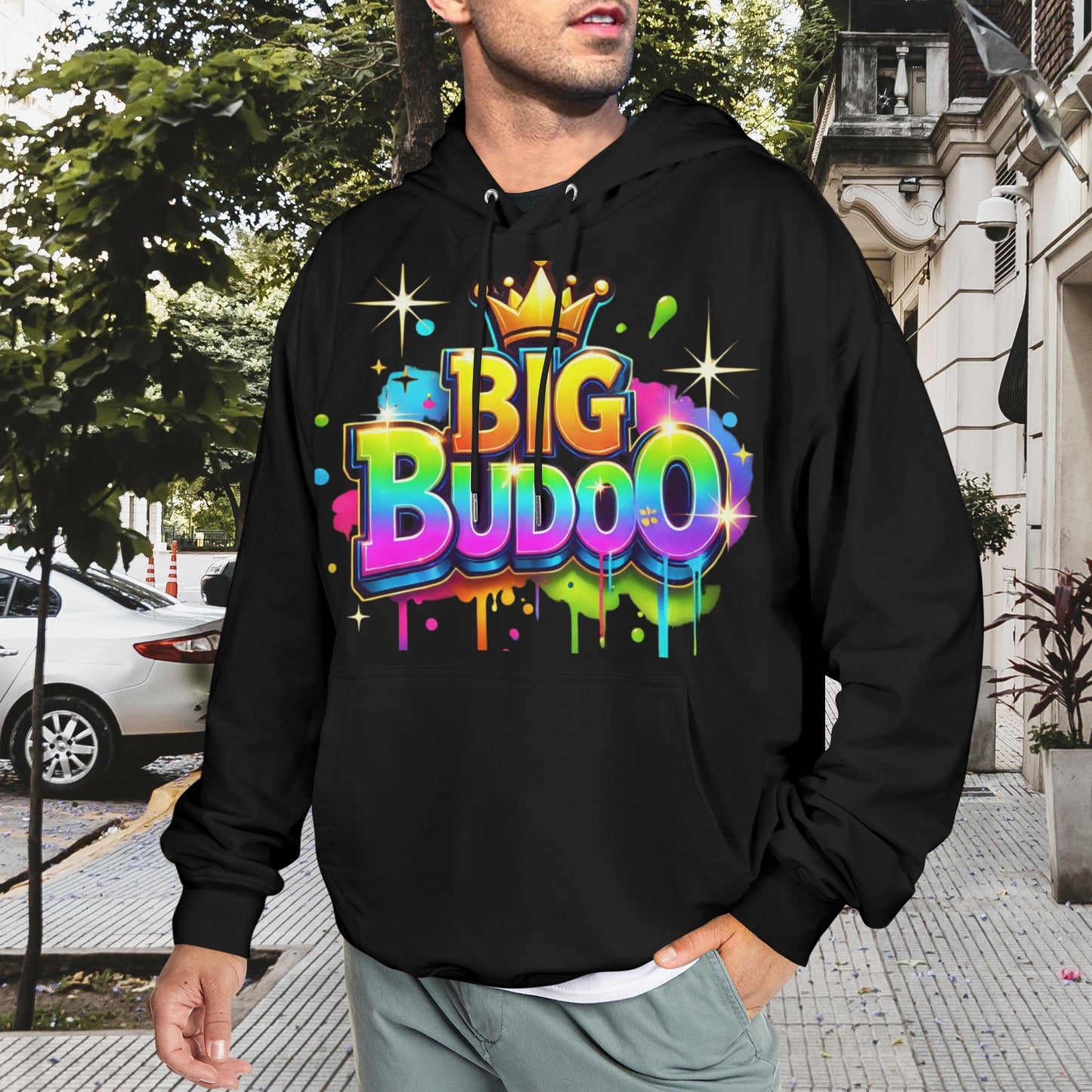 big budoo mens hoodie