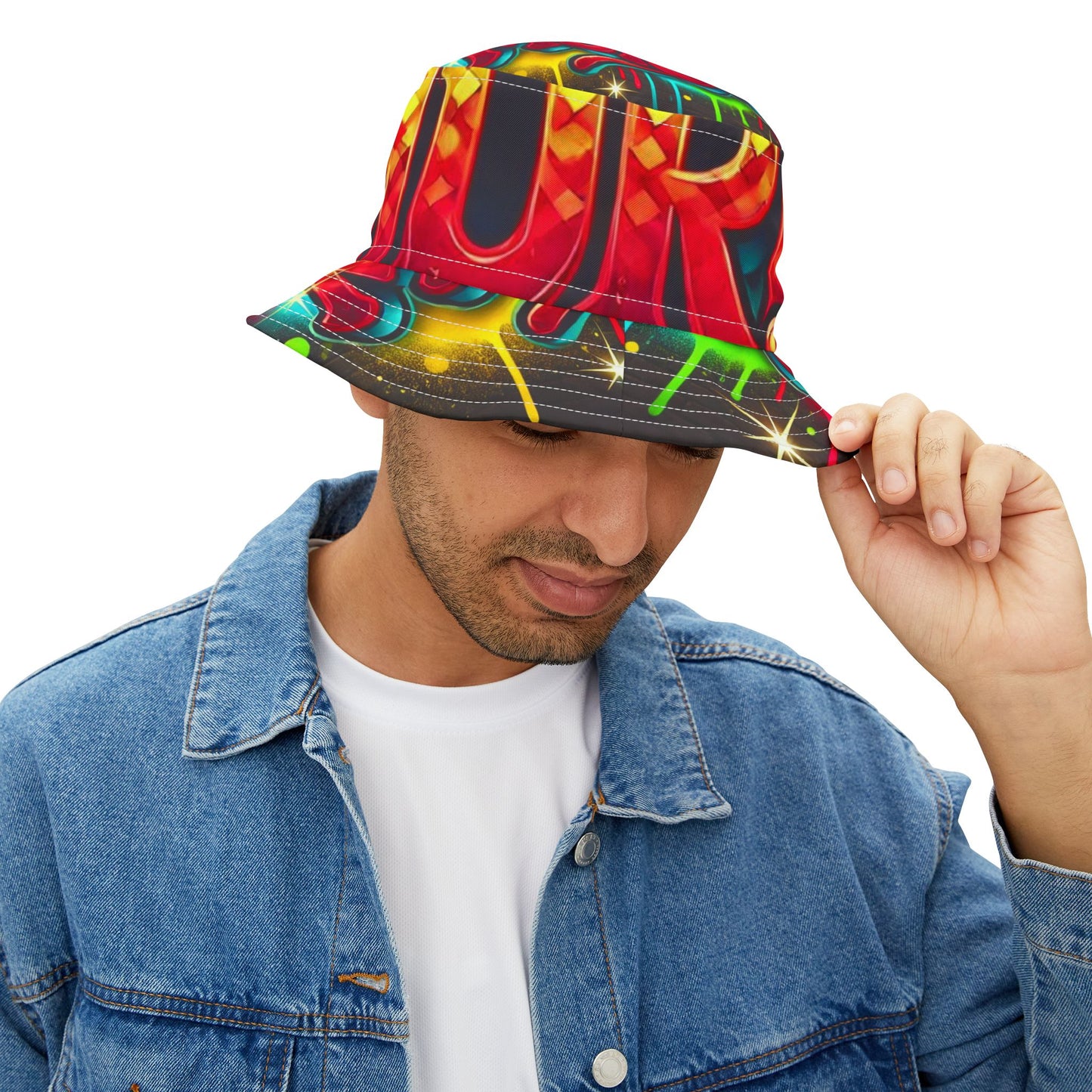 Graffiti Bucket Hat - Proud to be Murri