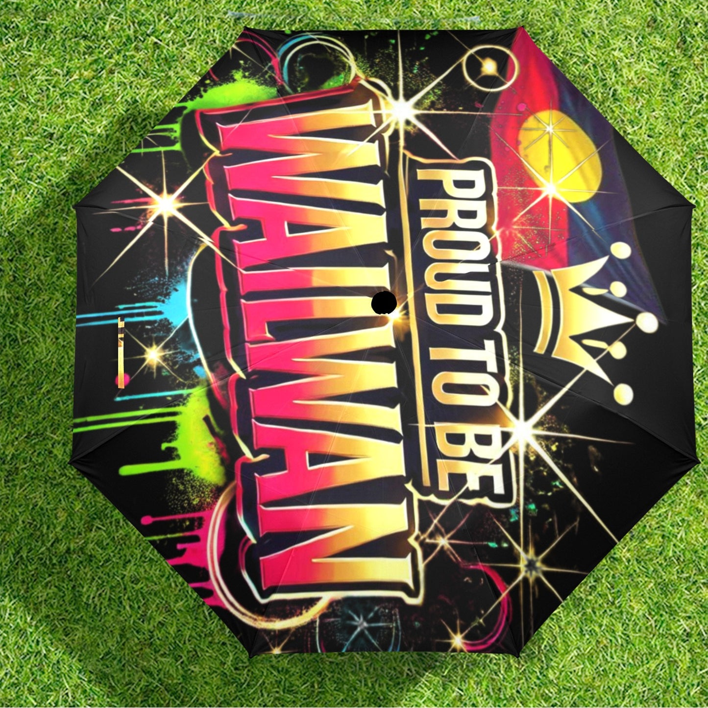 Proud To Be Waliwan Umbrella Semi-Automatic Foldable Umbrella