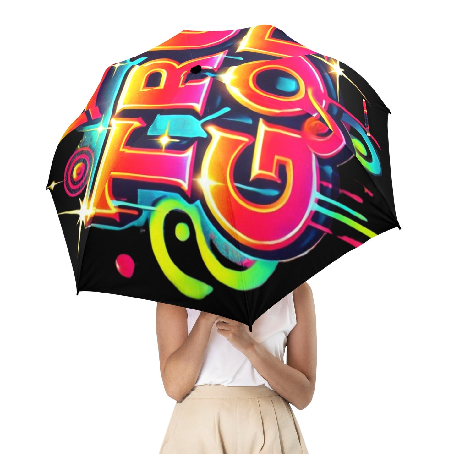 Tru God Umbrella Semi-Automatic Foldable Umbrella