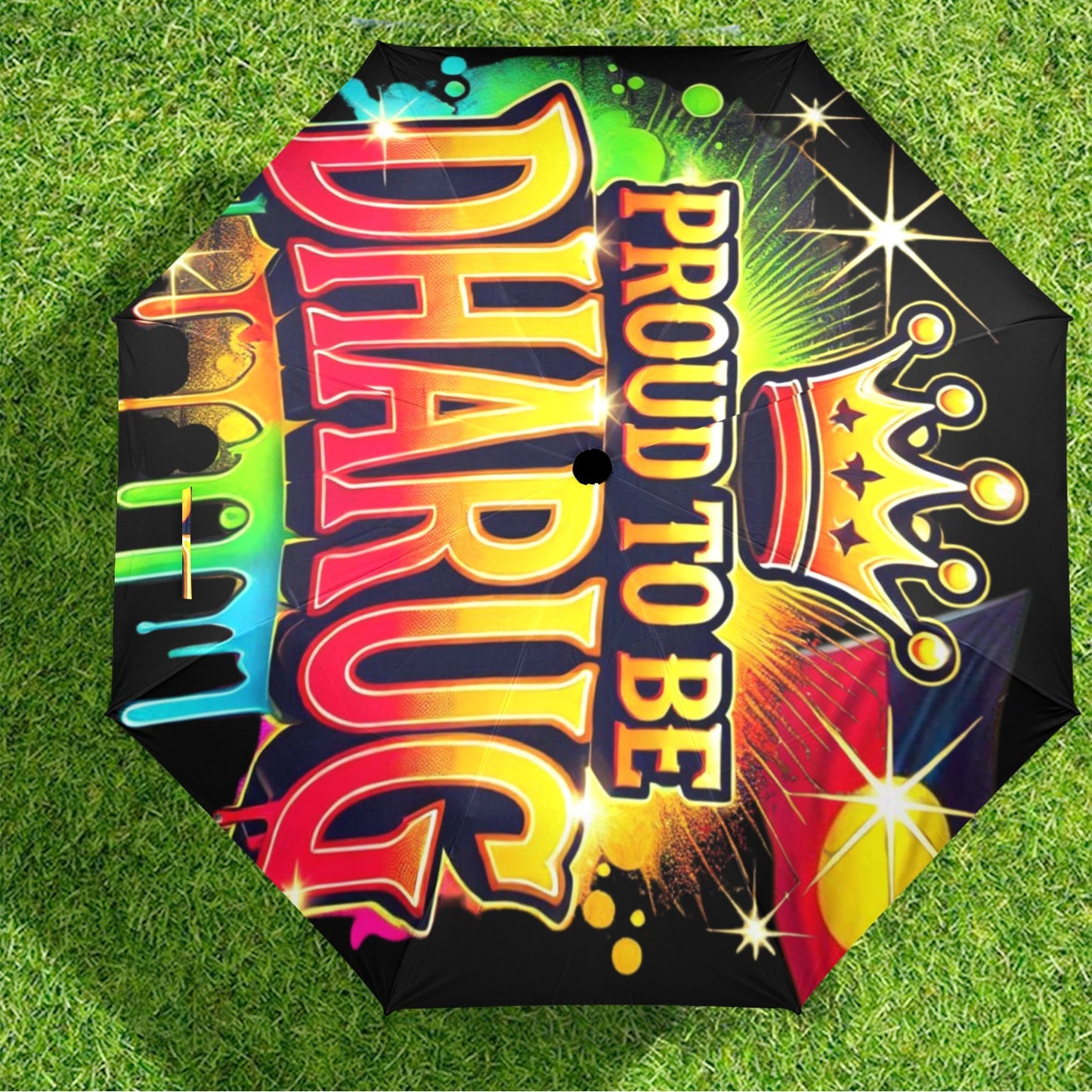 Proud To Be Dharug Umbrella Semi-Automatic Foldable Umbrella