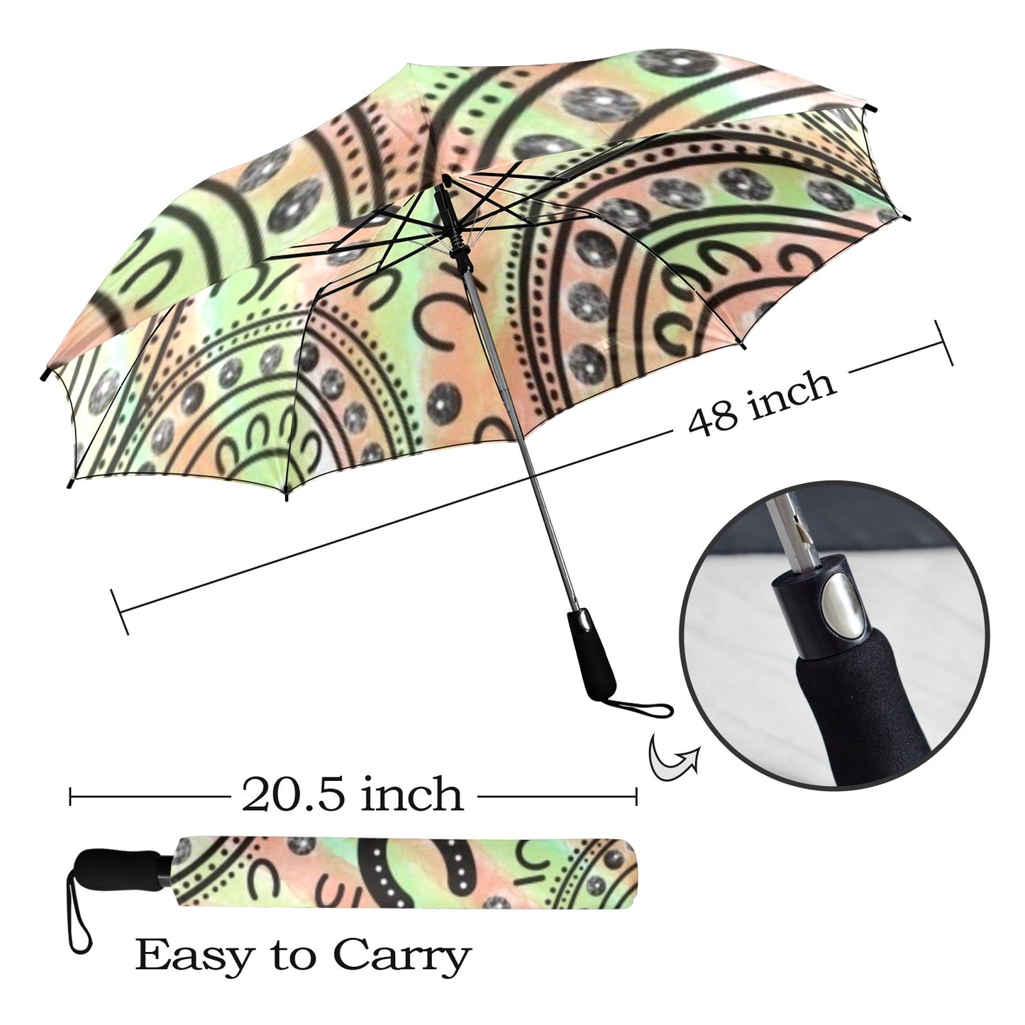 Jinda Umbrella Semi-Automatic Foldable Umbrella