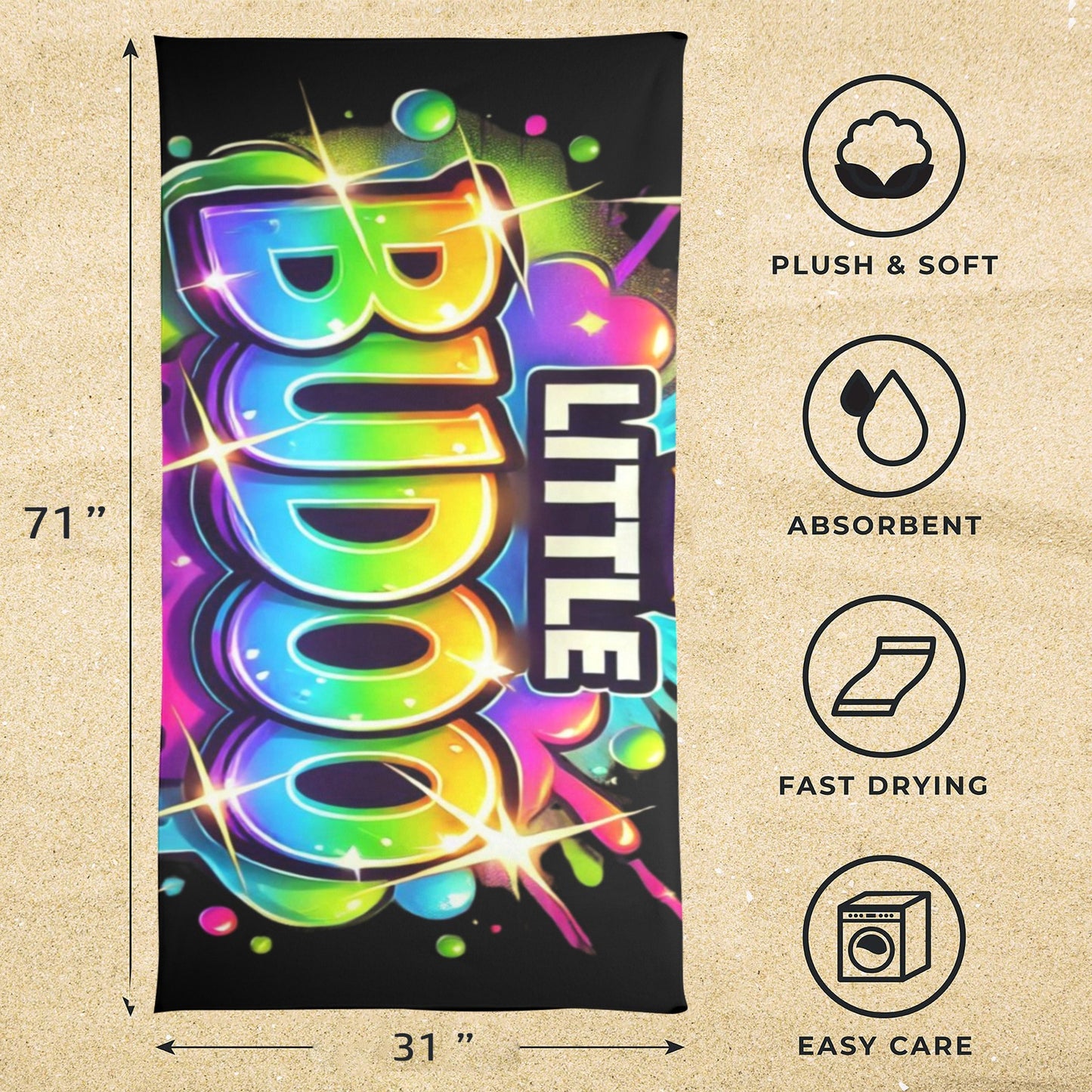 Little Budoo Beach Towel