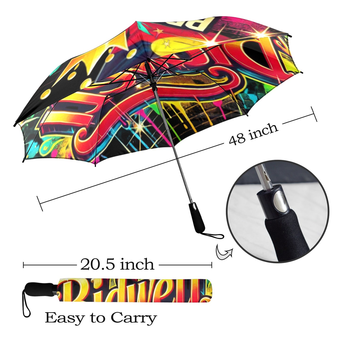 Proud To Be Bidwell Umbrella Semi-Automatic Foldable Umbrella