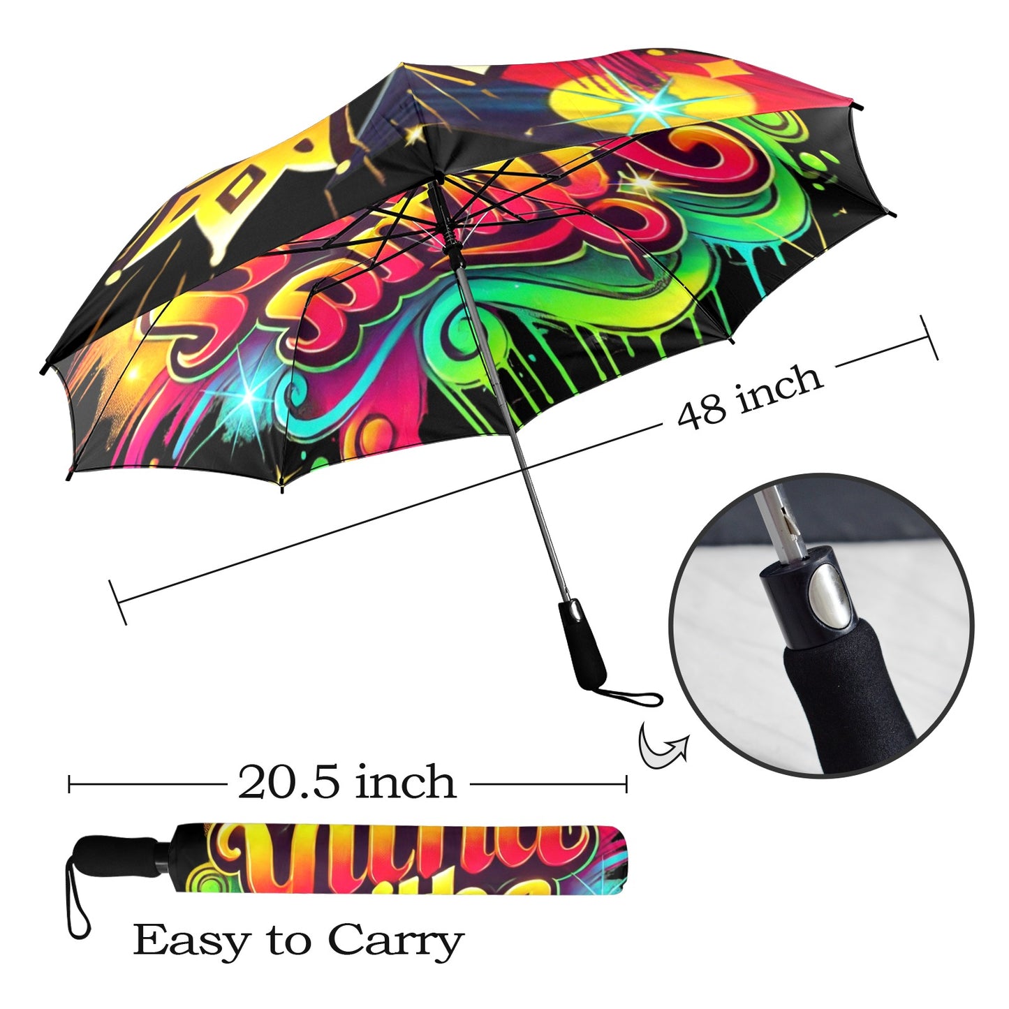 Proud to be Yitha Yitha Umbrella Semi-Automatic Foldable Umbrella
