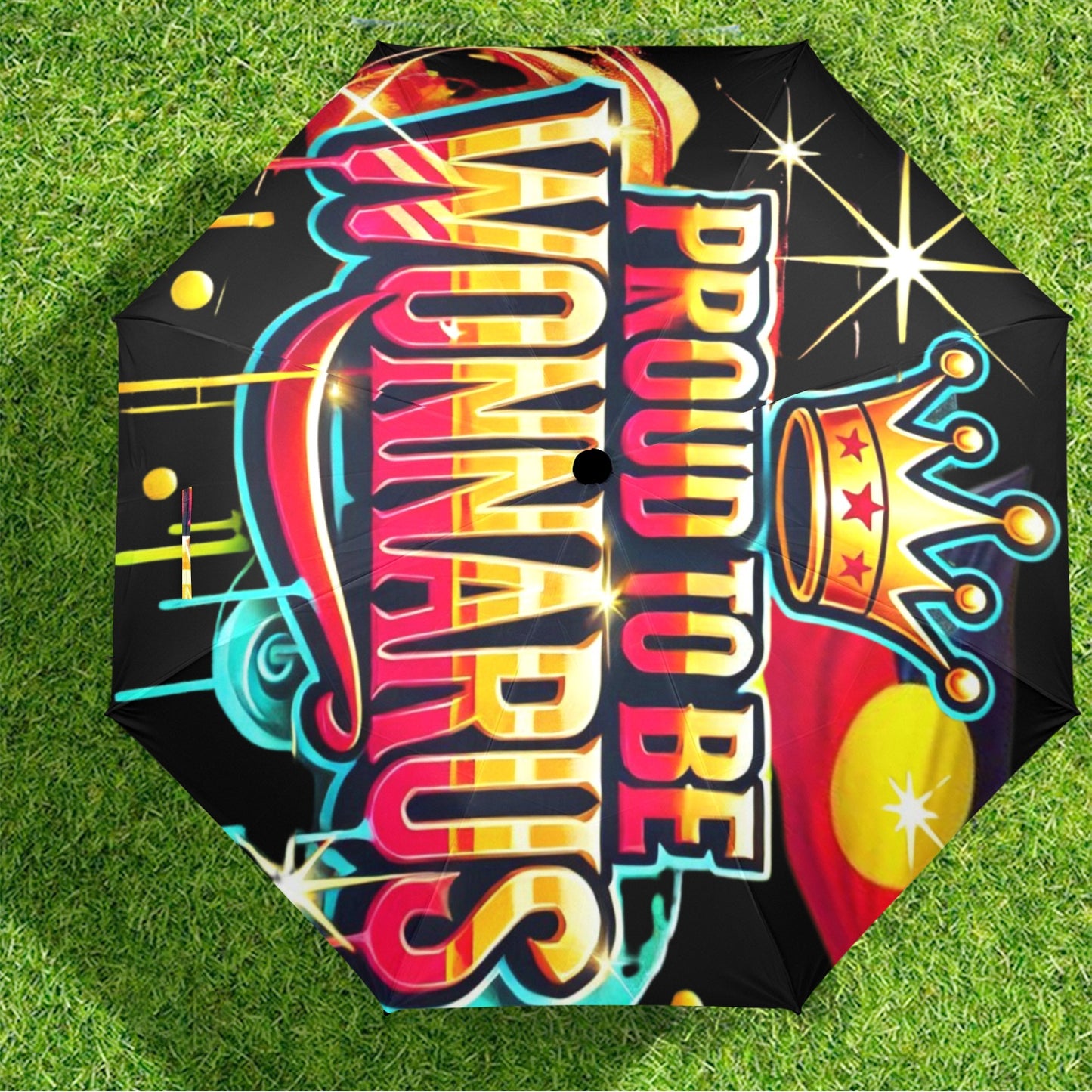 Proud To Be Wonnarus Umbrella Semi-Automatic Foldable Umbrella