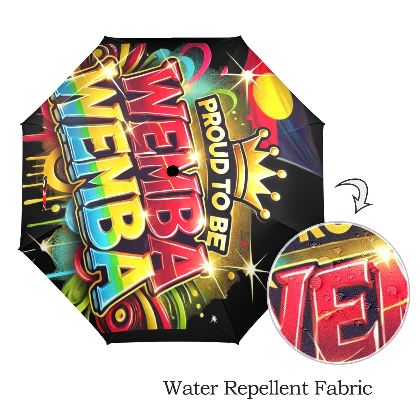 Proud To Be Wemba Wemba Umbrella Semi-Automatic Foldable Umbrella