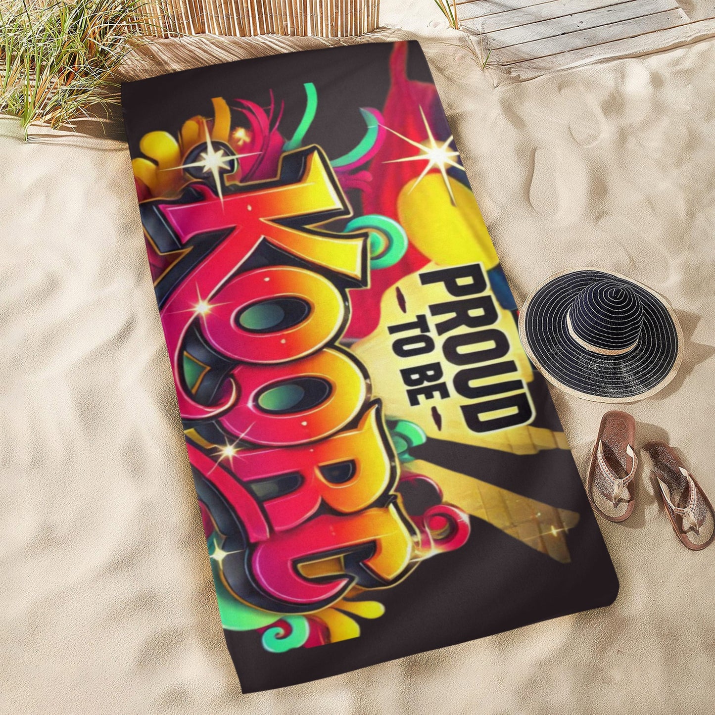 Proud to be Koori Beach Towel