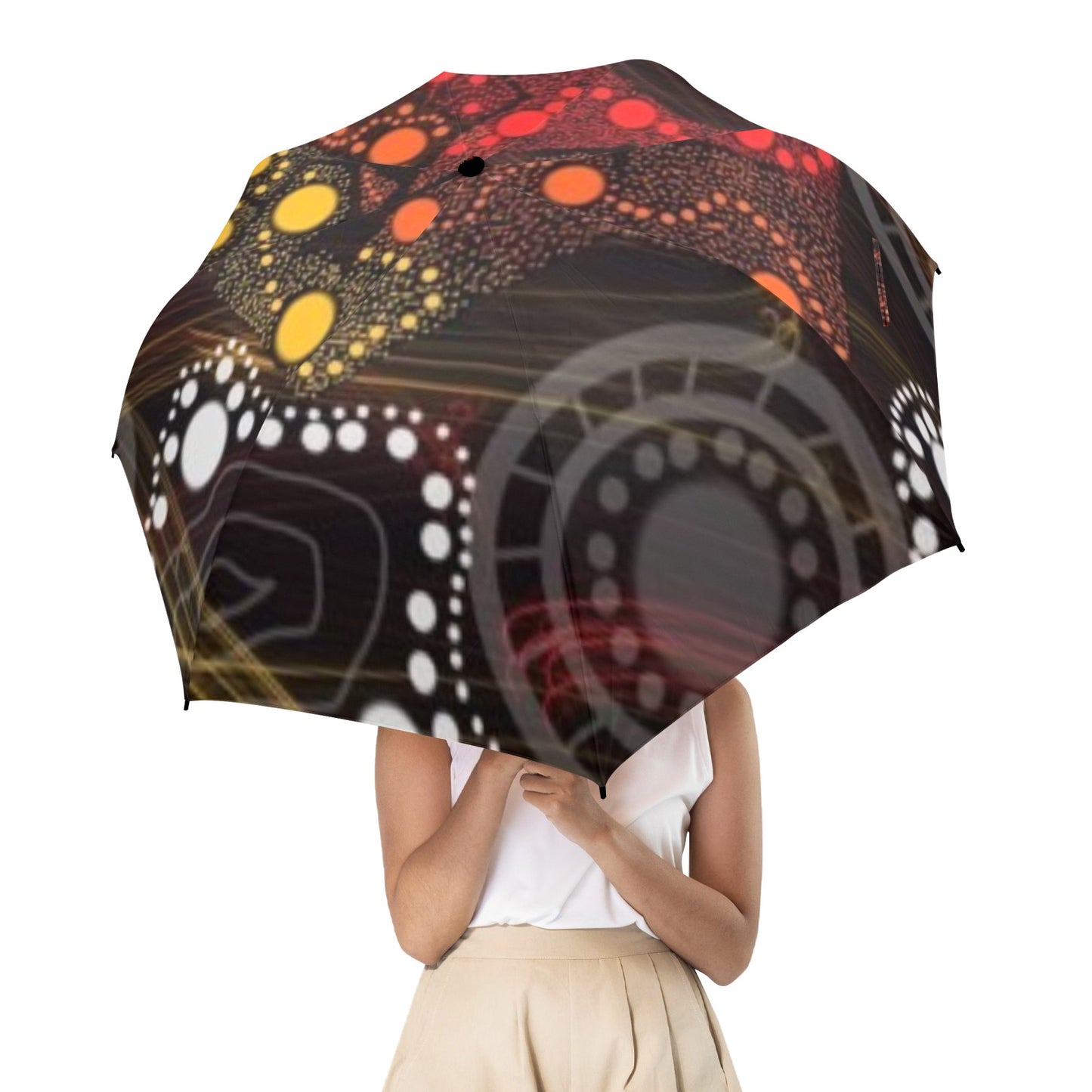 Lives Matter Umbrella Semi-Automatic Foldable Umbrella