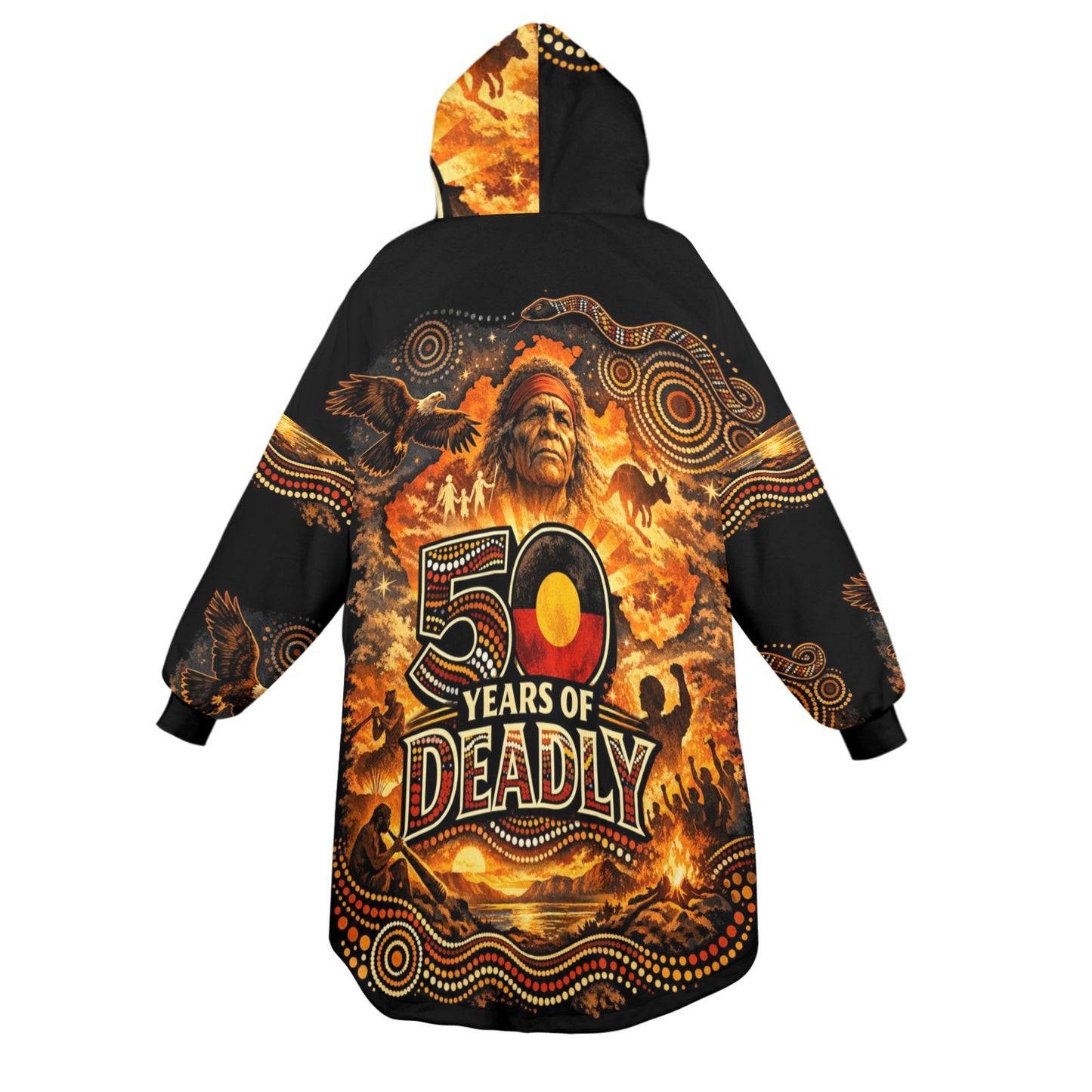 50 Years of Deadly Unisex Adult Blanket Hoodie
