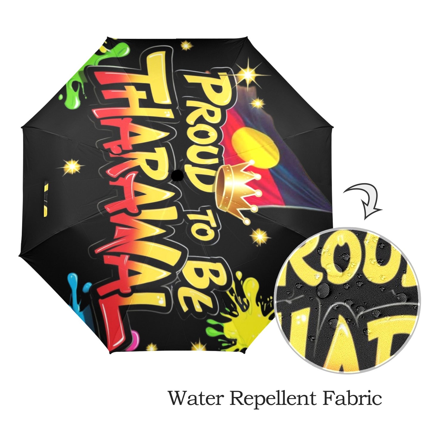 Proud To Be Tharawal Umbrella Semi-Automatic Foldable Umbrella