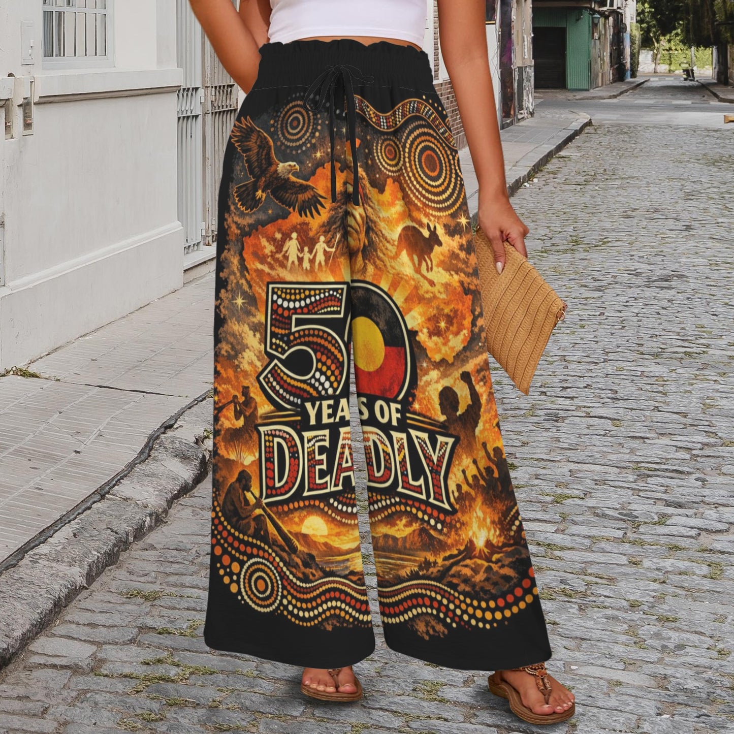 50 Years of Deadly Ladies Wide Leg Pants