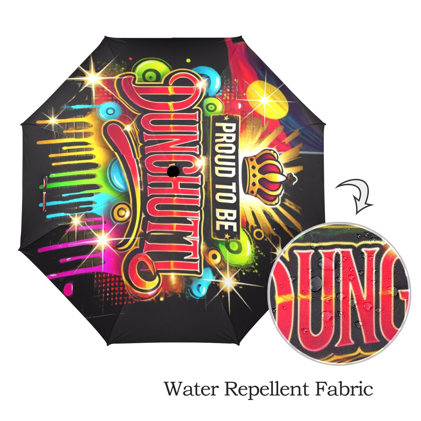 Proud to Be Dunghutti Umbrella Semi-Automatic Foldable Umbrella