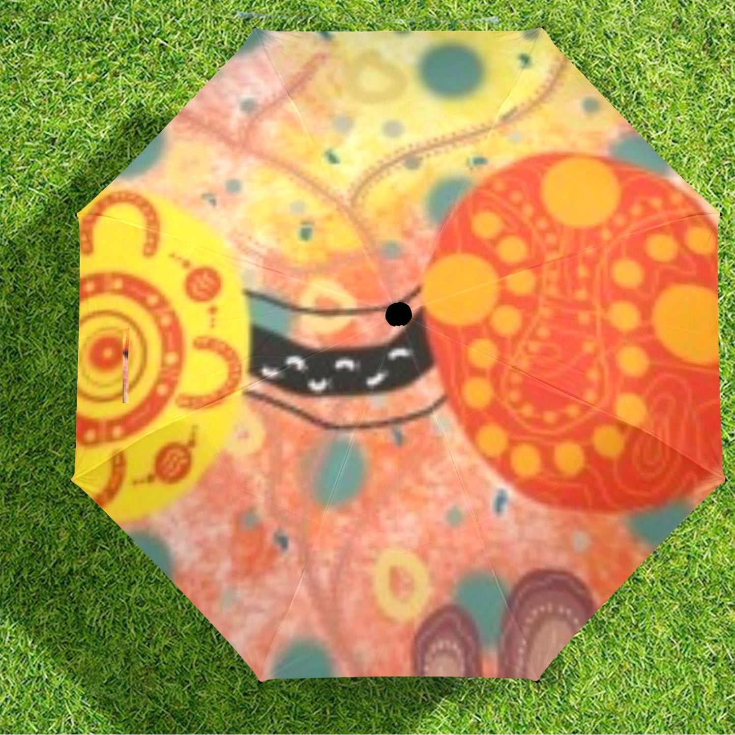 Making Tracks Umbrella Semi-Automatic Foldable Umbrella