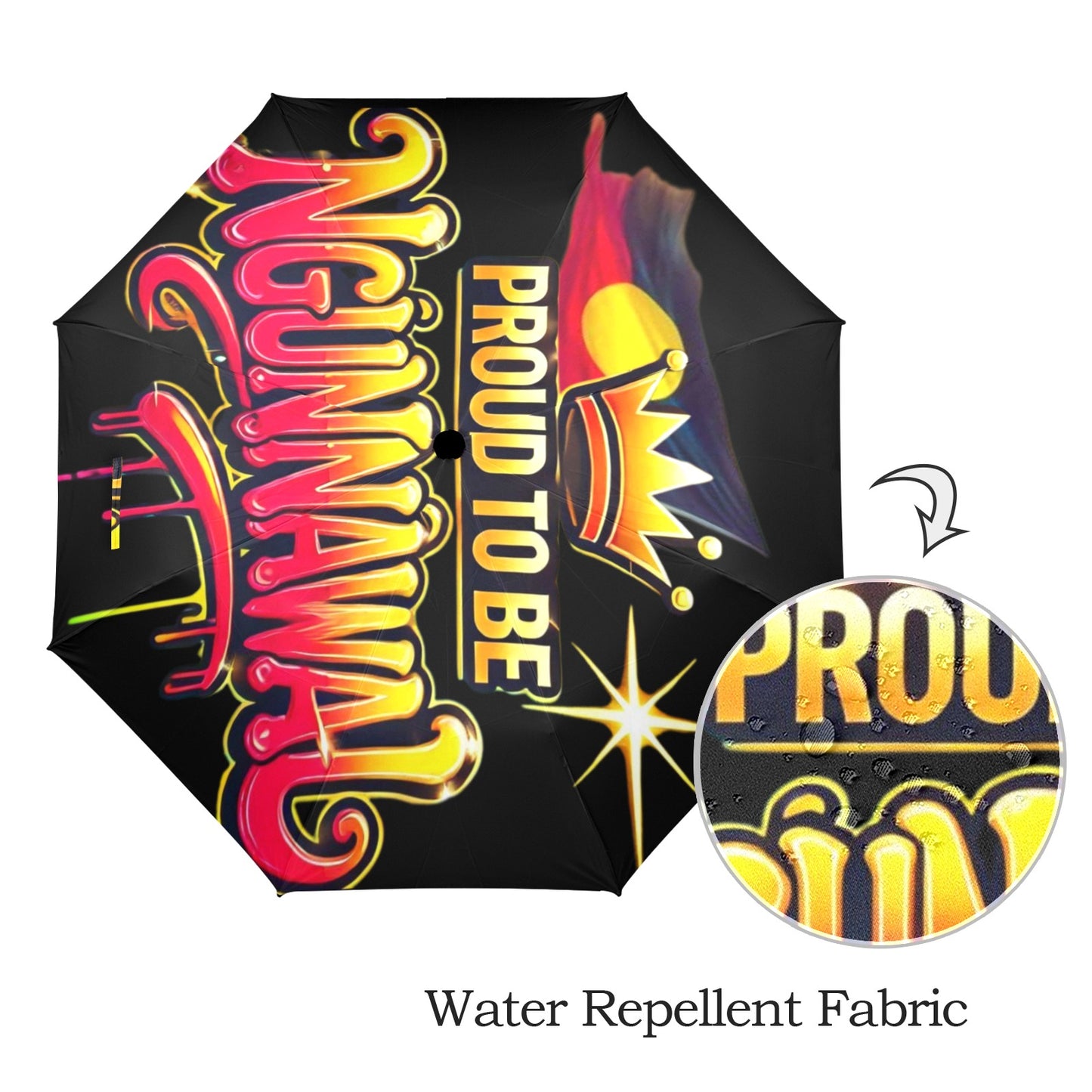 Proud To Be Ngunnawal Umbrella Semi-Automatic Foldable Umbrella