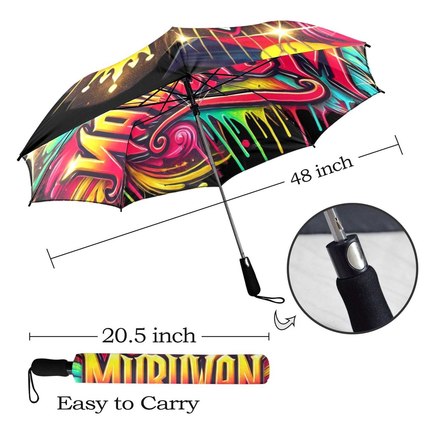 Proud To Be Muruwan Umbrella Semi-Automatic Foldable Umbrella
