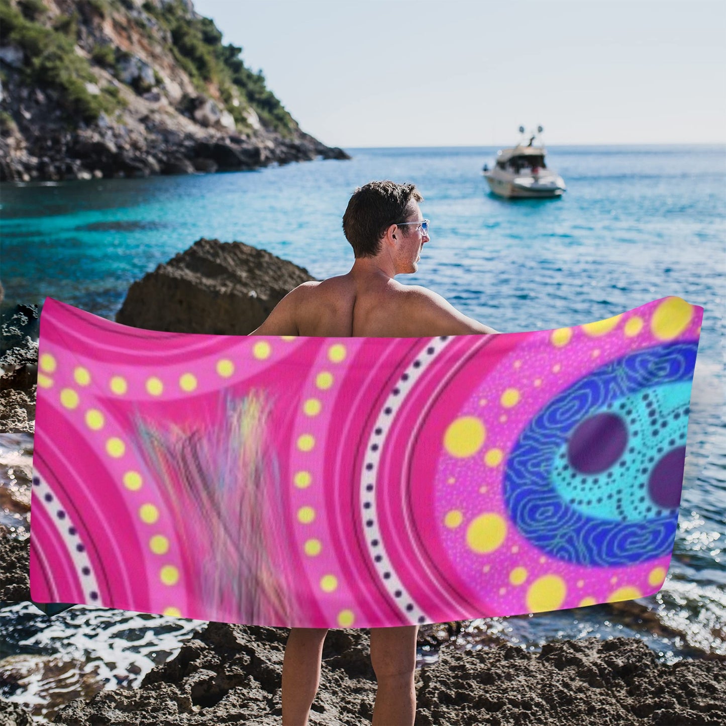 Neighbouring Countries Beach Towel Beach Towel