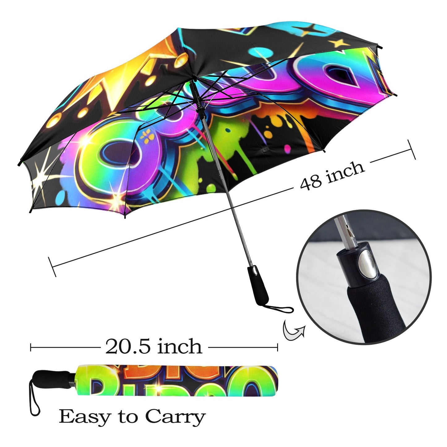 Big Budoo Umbrella Semi-Automatic Foldable Umbrella