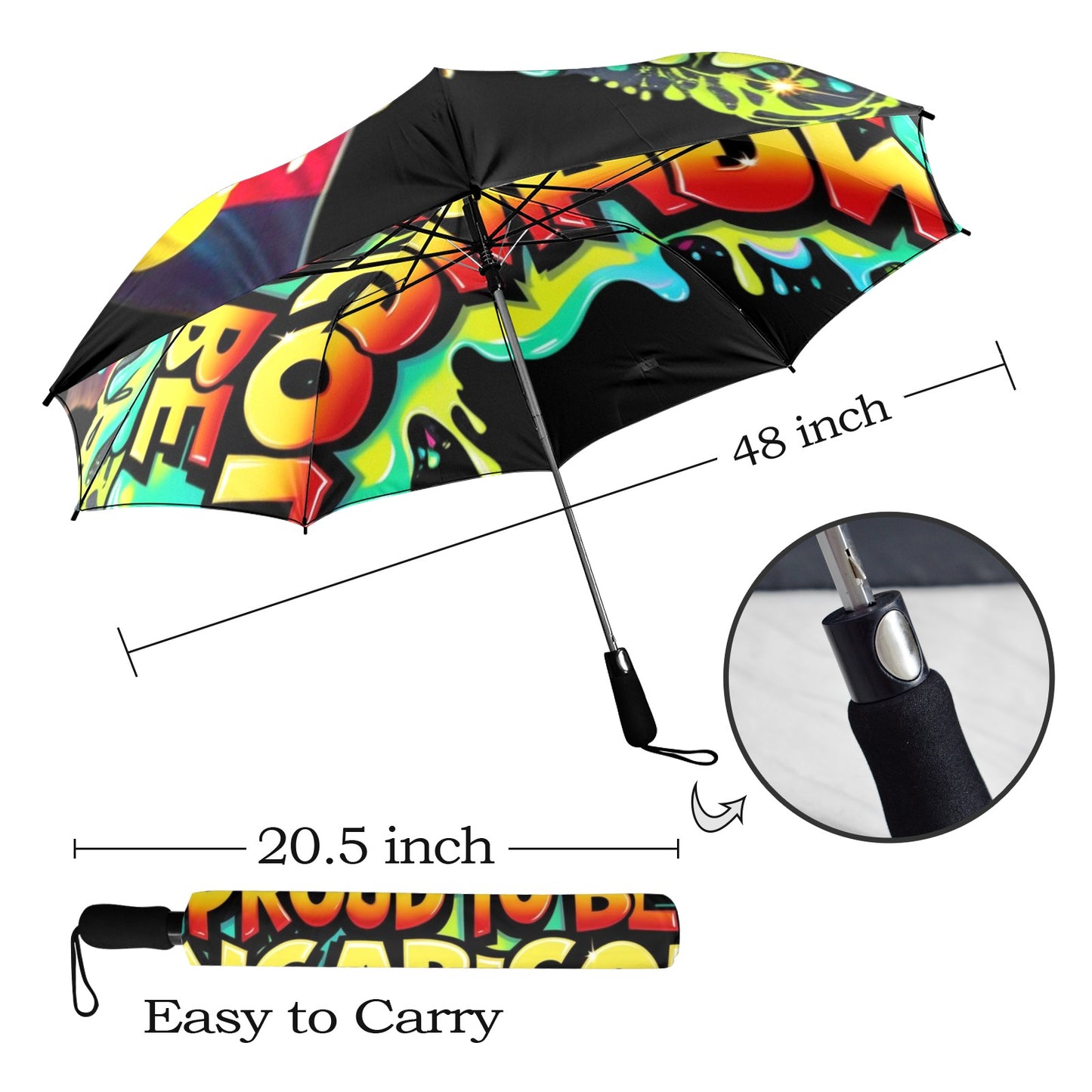 Proud To Be Ngarigol Umbrella Semi-Automatic Foldable Umbrella