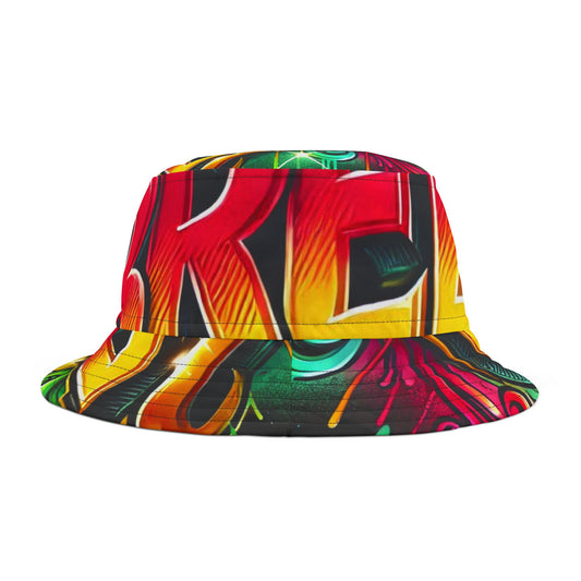 Graffiti Bucket Hat – Bred