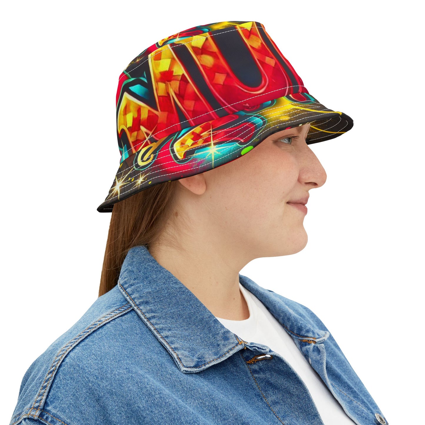 Graffiti Bucket Hat - Proud to be Murri