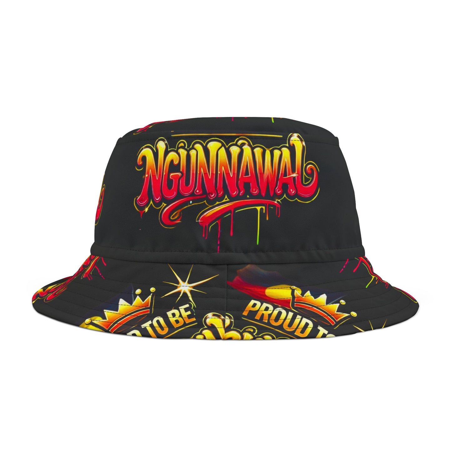 Graffiti Bucket Hat Proud to Be Ngunnawal