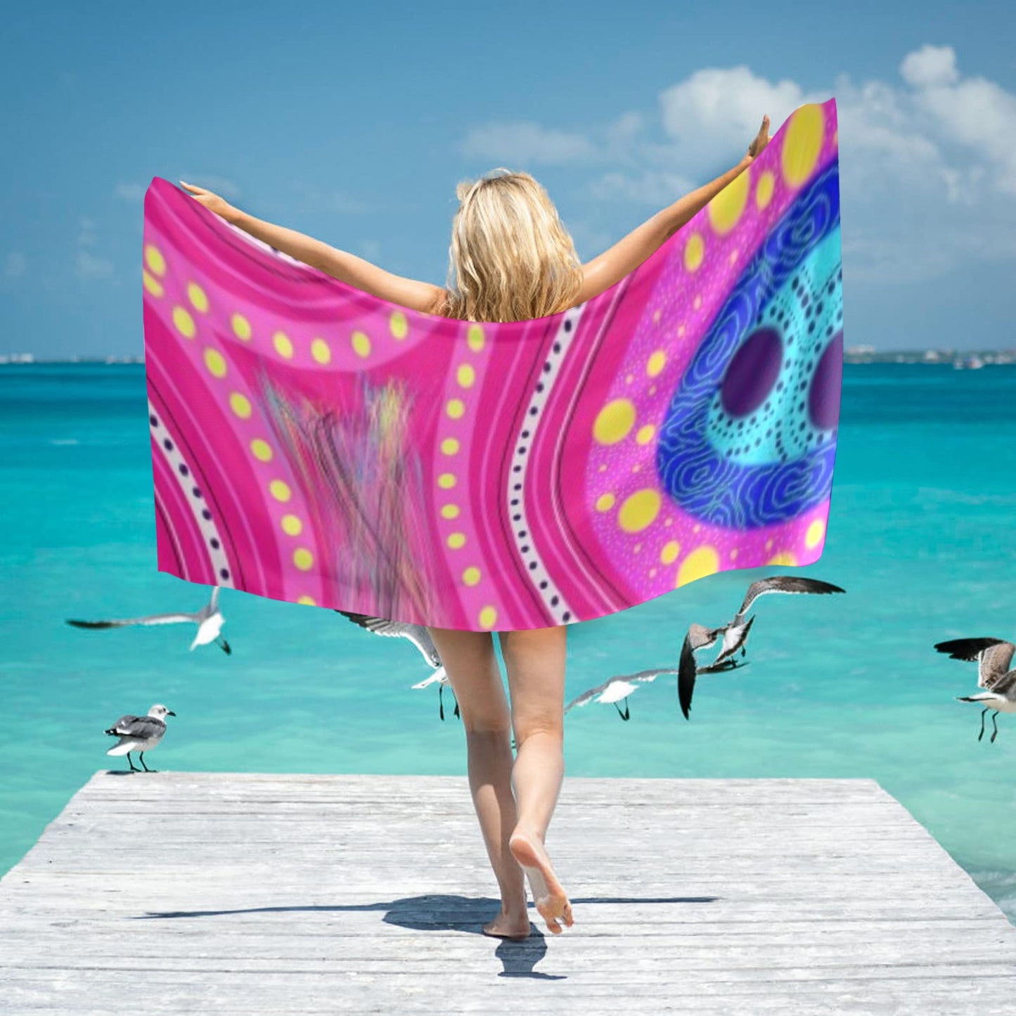 Neighbouring Countries Beach Towel Beach Towel