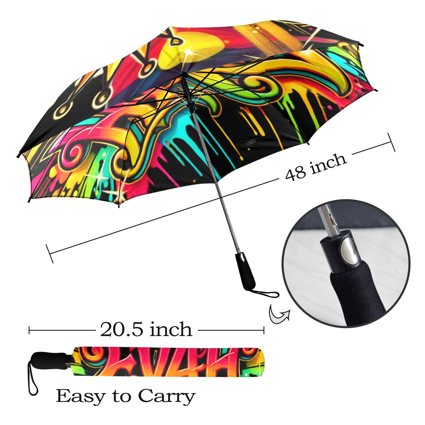 Eyah Umbrella Semi-Automatic Foldable Umbrella