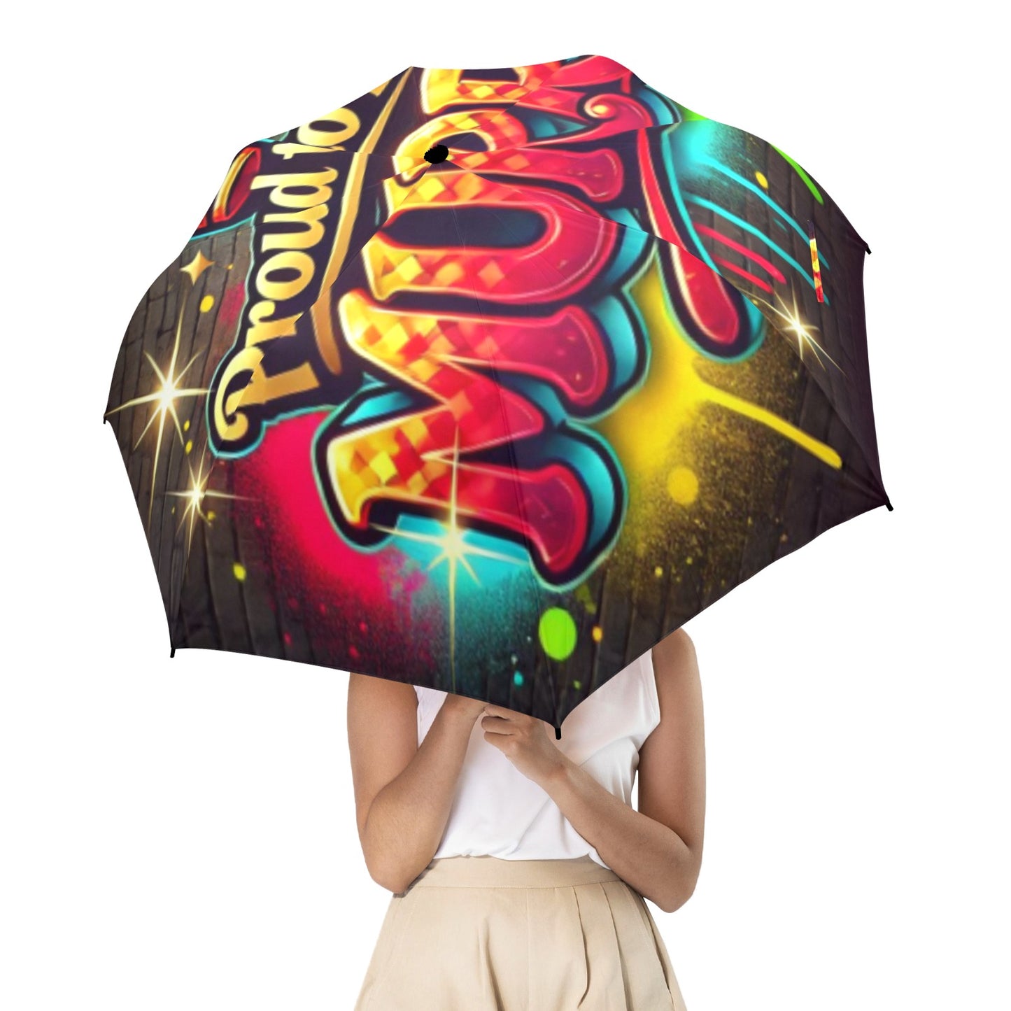 Proud to be Murri Semi-Automatic Umbrella