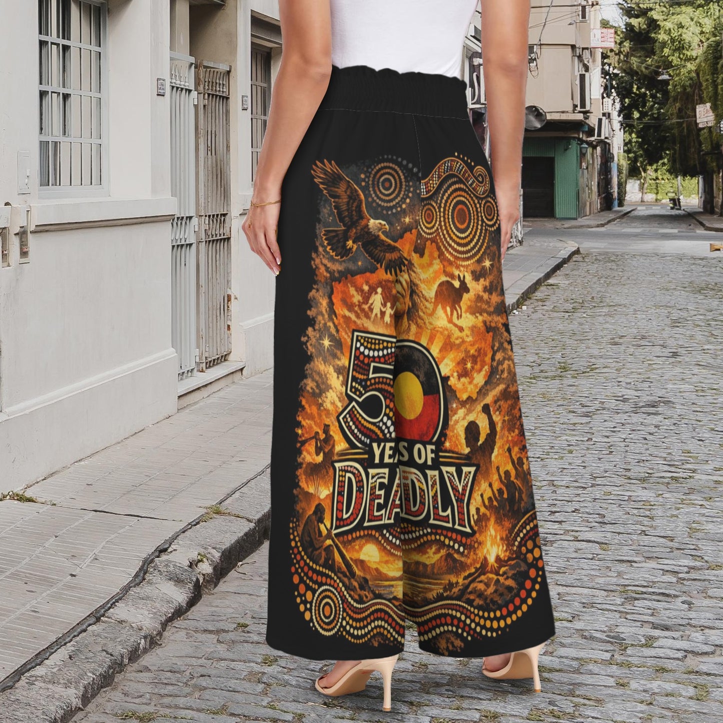 50 Years of Deadly Ladies Wide Leg Pants