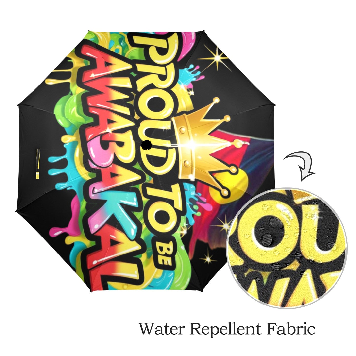 Proud To Be Awabakal Umbrella Semi-Automatic Foldable Umbrella