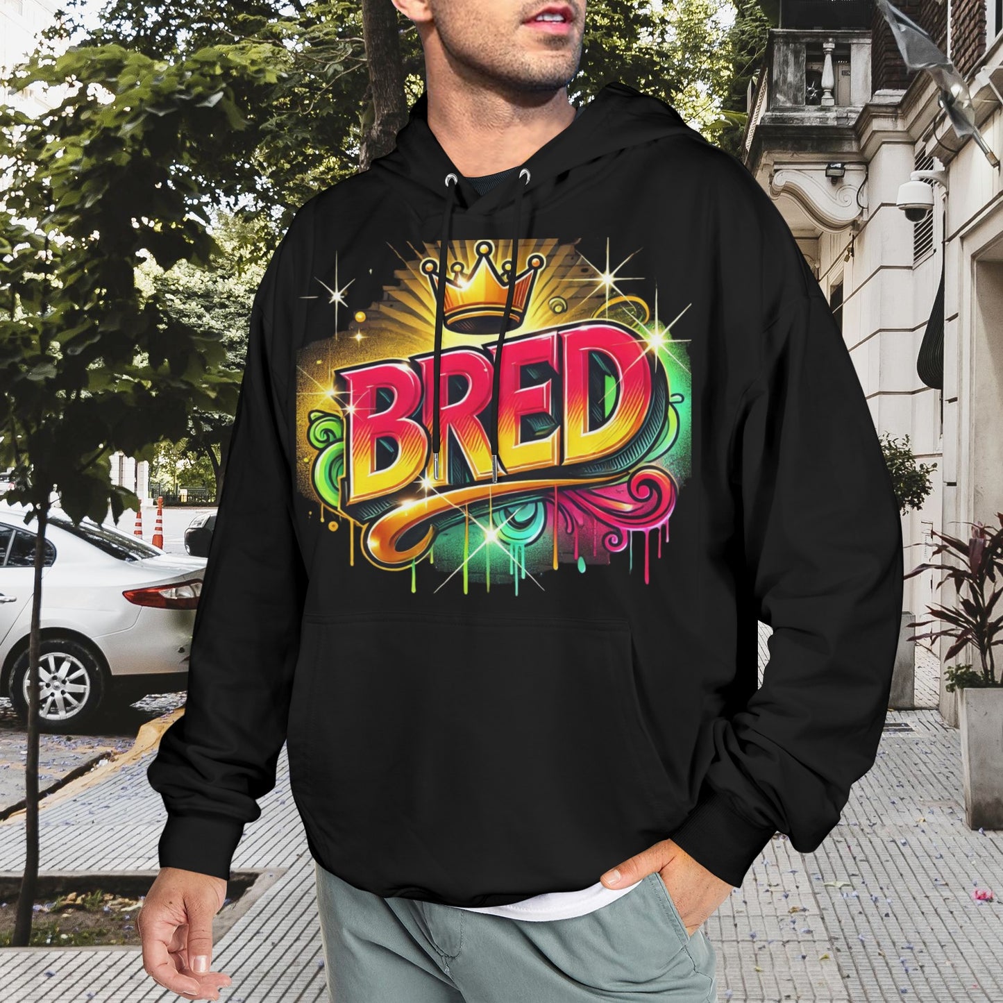 Bred Mens Hoodie
