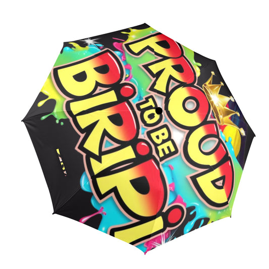 Proud to be Biripi Semi-Automatic Foldable Umbrella