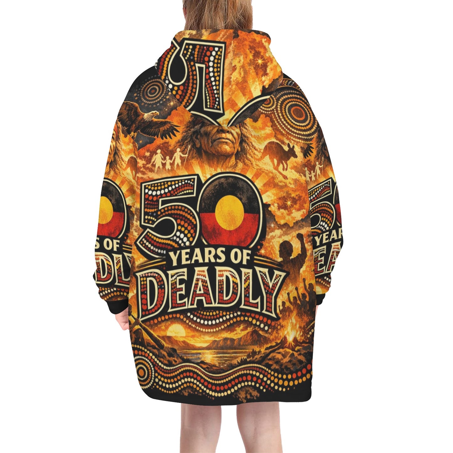 50 Years of Deadly Kids Blanket Hoodie