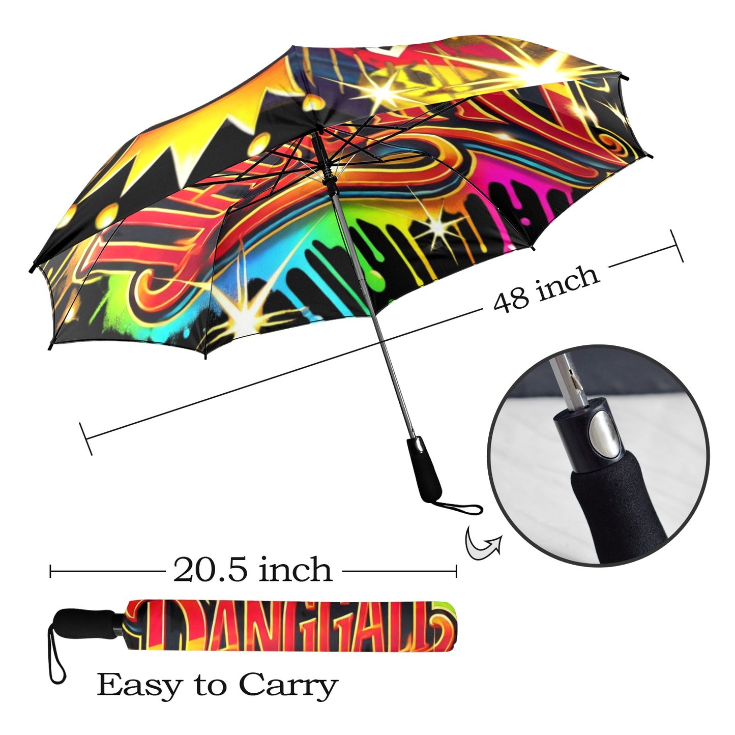 Proud To Be Danggali Umbrella Semi-Automatic Foldable Umbrella