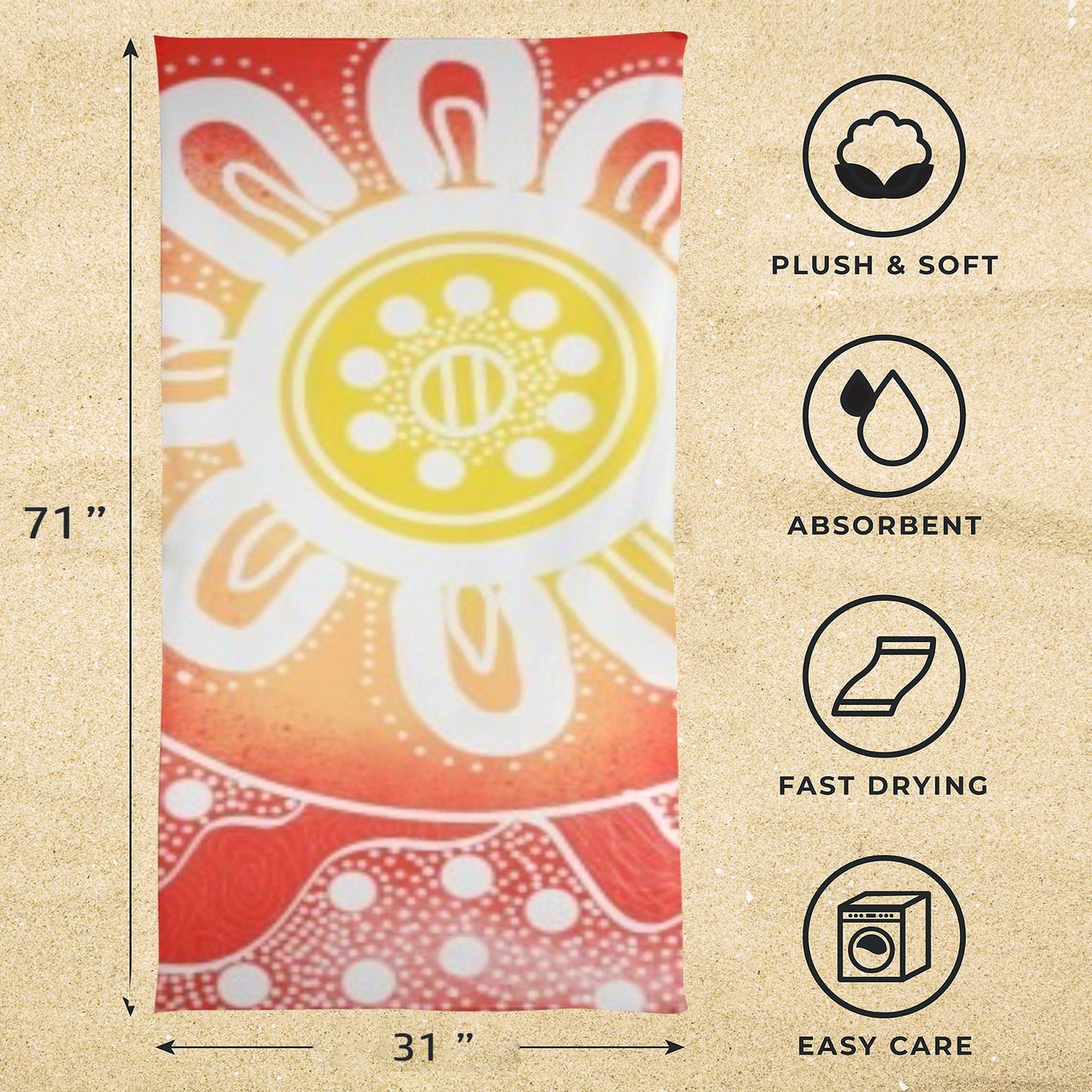 First Light Beach Towel Beach Towel