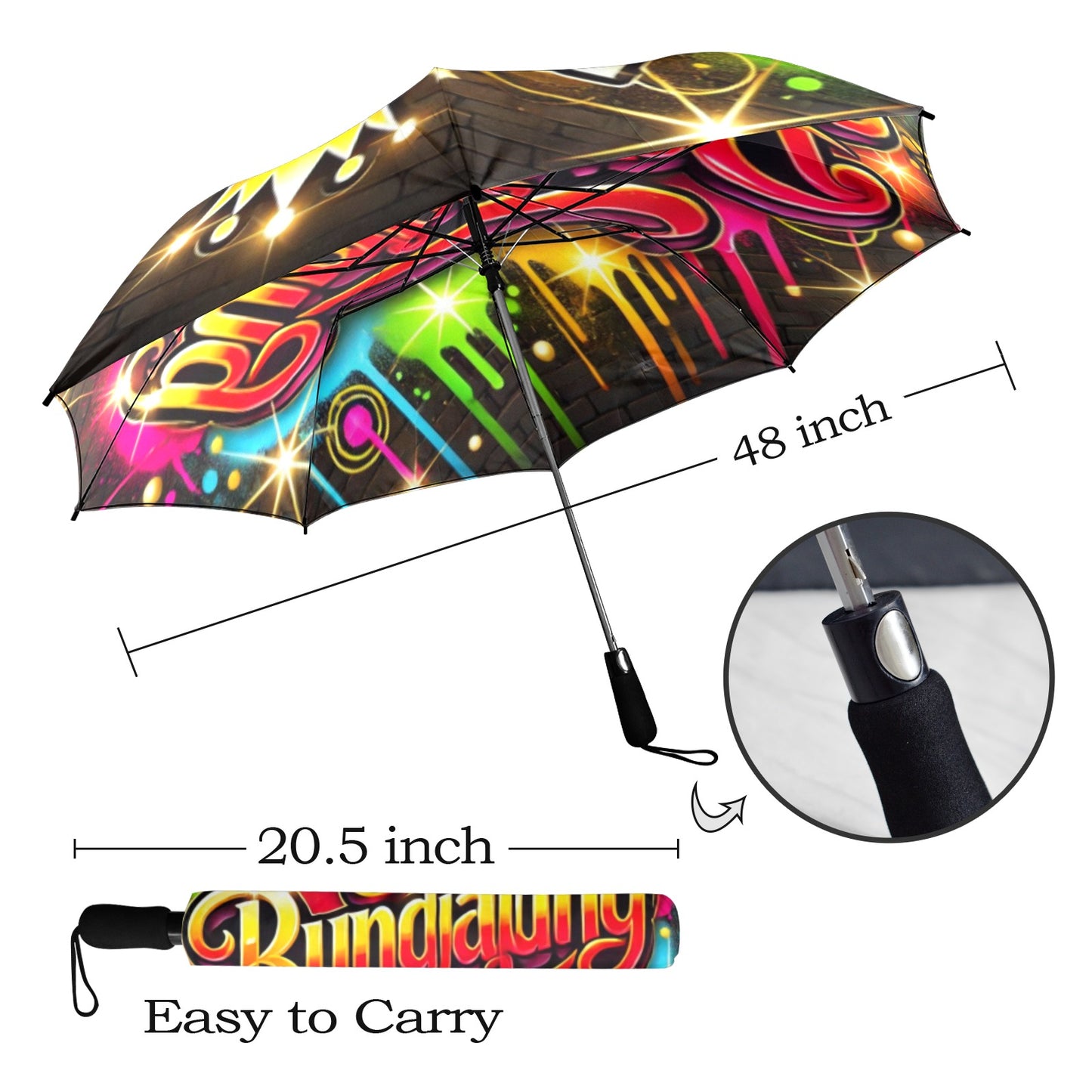 Proud to be Bundjalung Semi-Automatic Umbrella