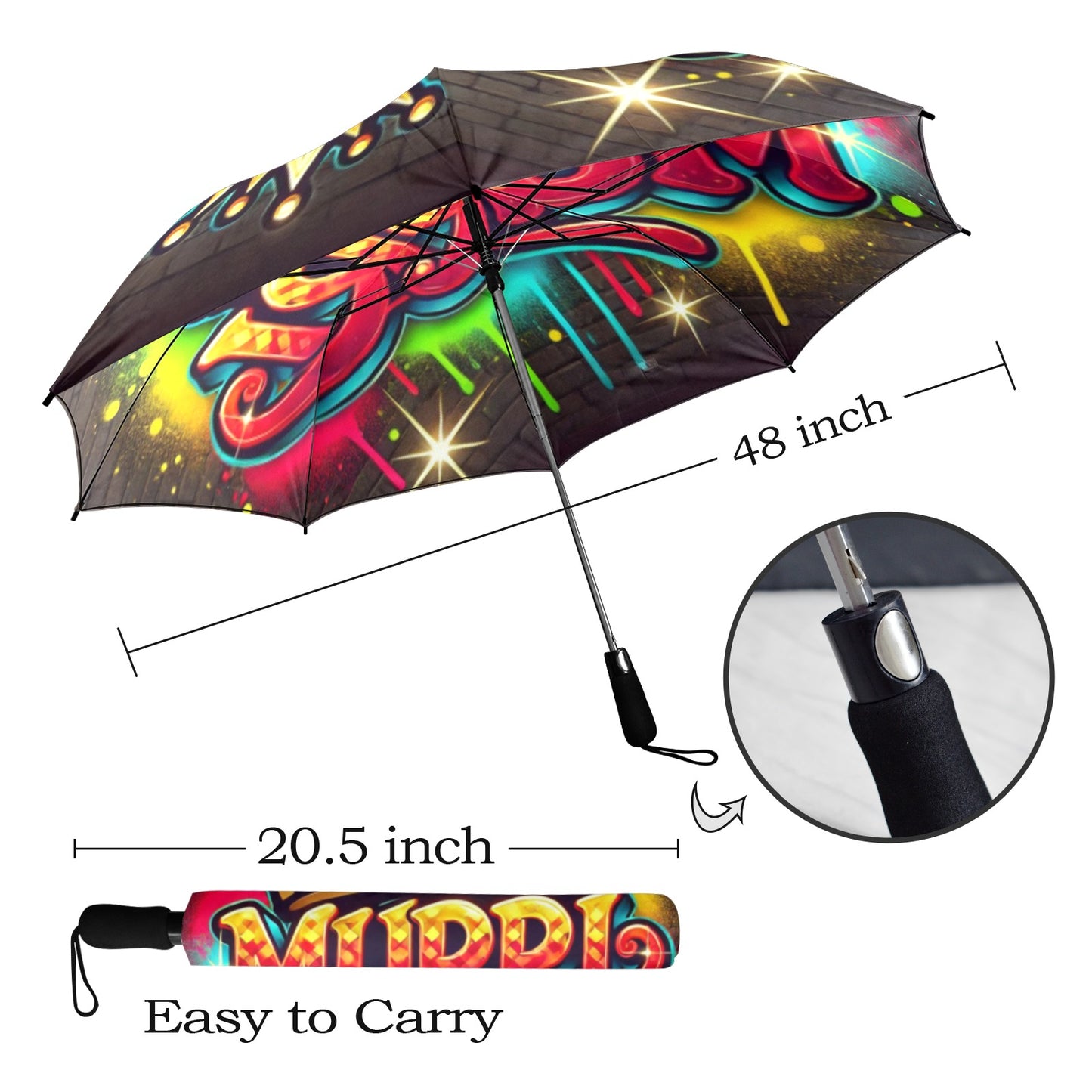 Proud to be Murri Semi-Automatic Umbrella