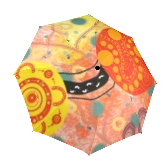 Making Tracks Umbrella Semi-Automatic Foldable Umbrella