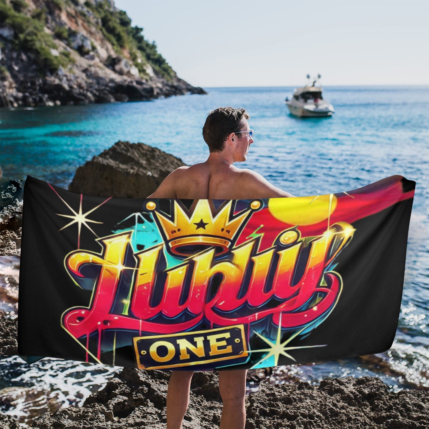Lubly one Beach Towel