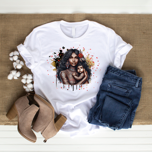 Nhuka  and Warindjin  (mother and son) tee