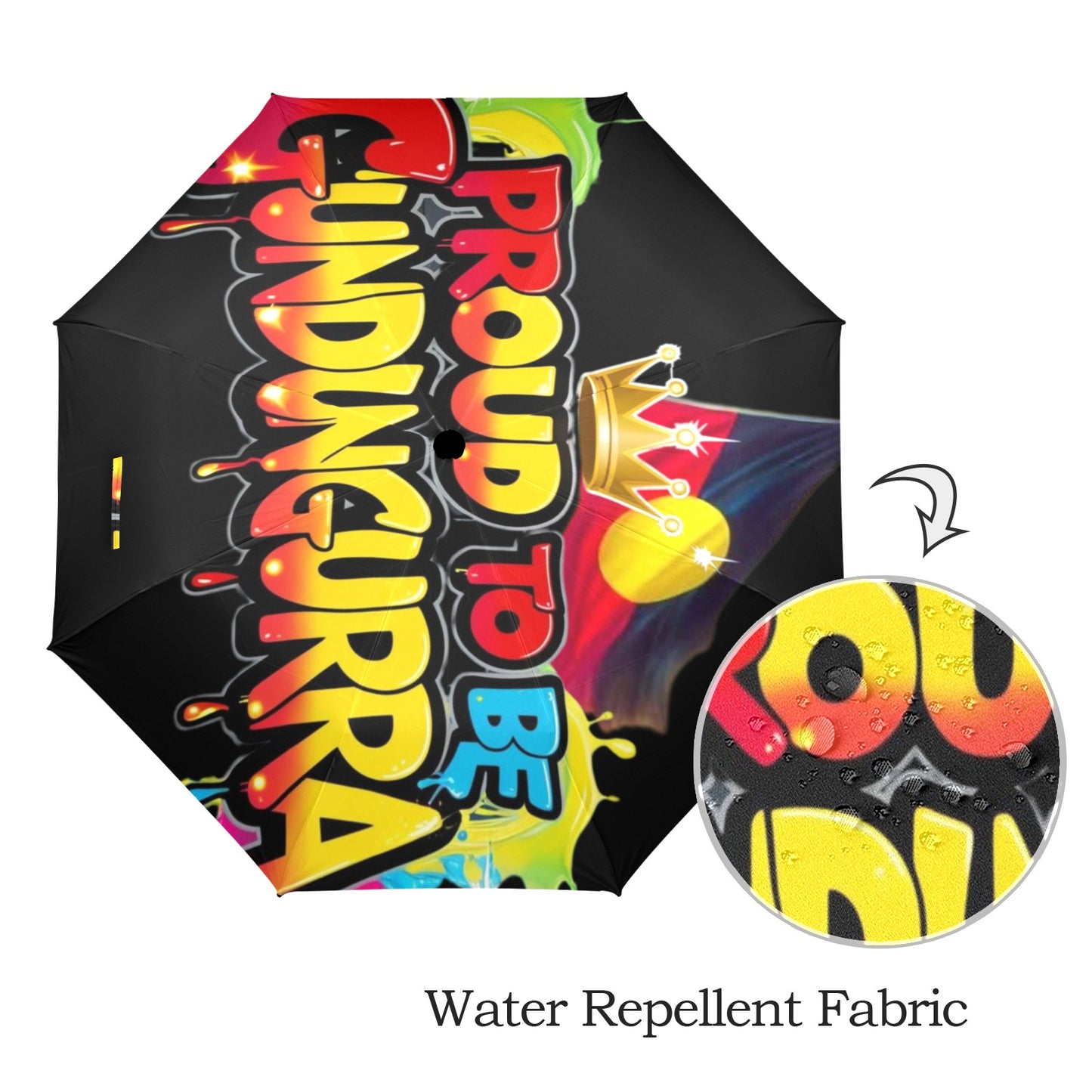 Proud To Be Gundungurra Umbrella Semi-Automatic Foldable Umbrella