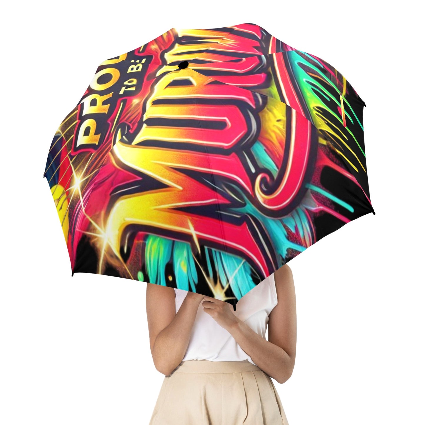 Proud To Be Muruwan Umbrella Semi-Automatic Foldable Umbrella