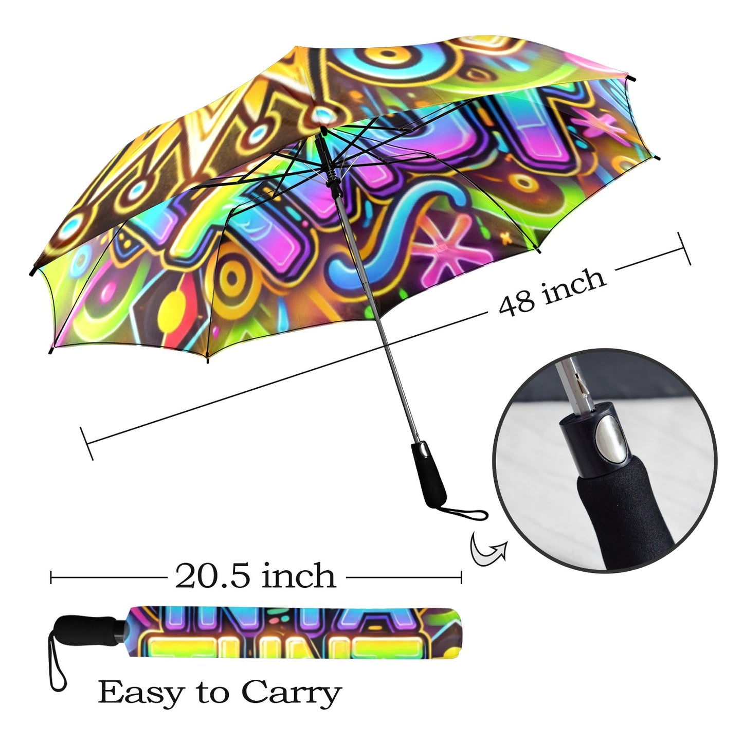 In Ya Tunt Umbrella Semi-Automatic Foldable Umbrella