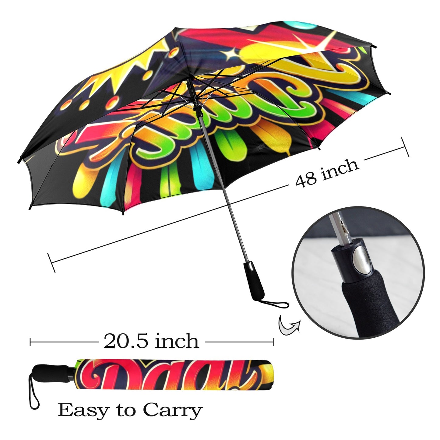 Proud To Be Dadi Dadi Umbrella Semi-Automatic Foldable Umbrella