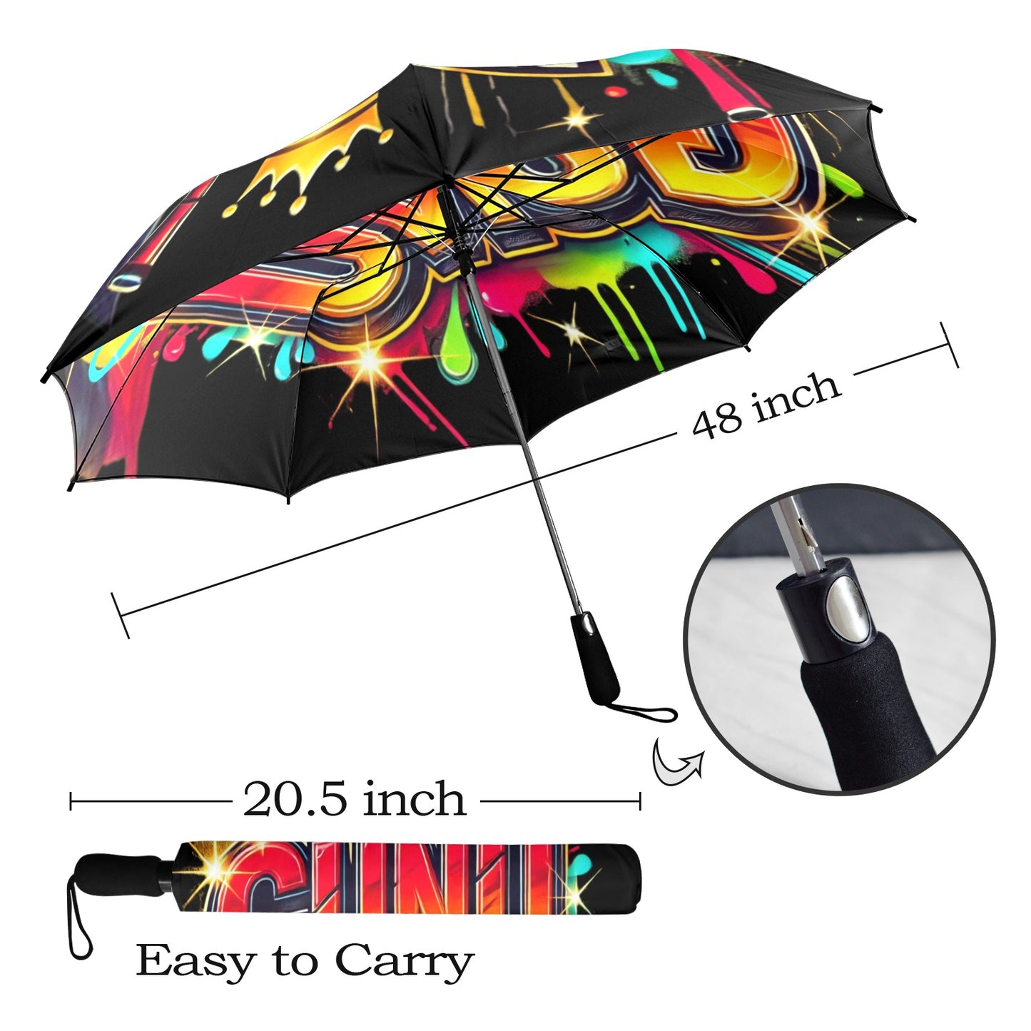 Proud To Be Gunu Umbrella Semi-Automatic Foldable Umbrella