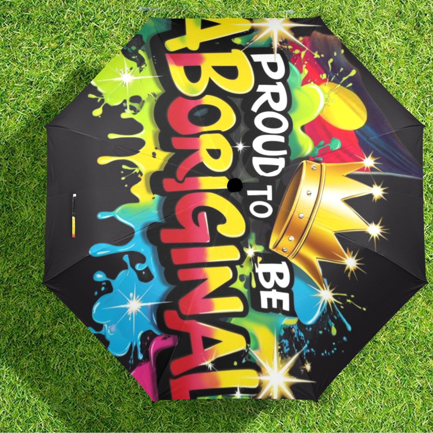 Proud To Be Aboriginal Umbrella Semi-Automatic Foldable Umbrella