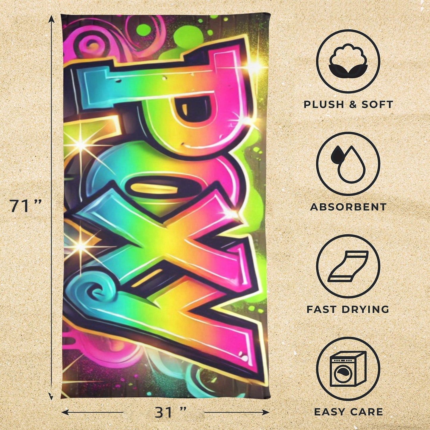Poxy Beach Towel