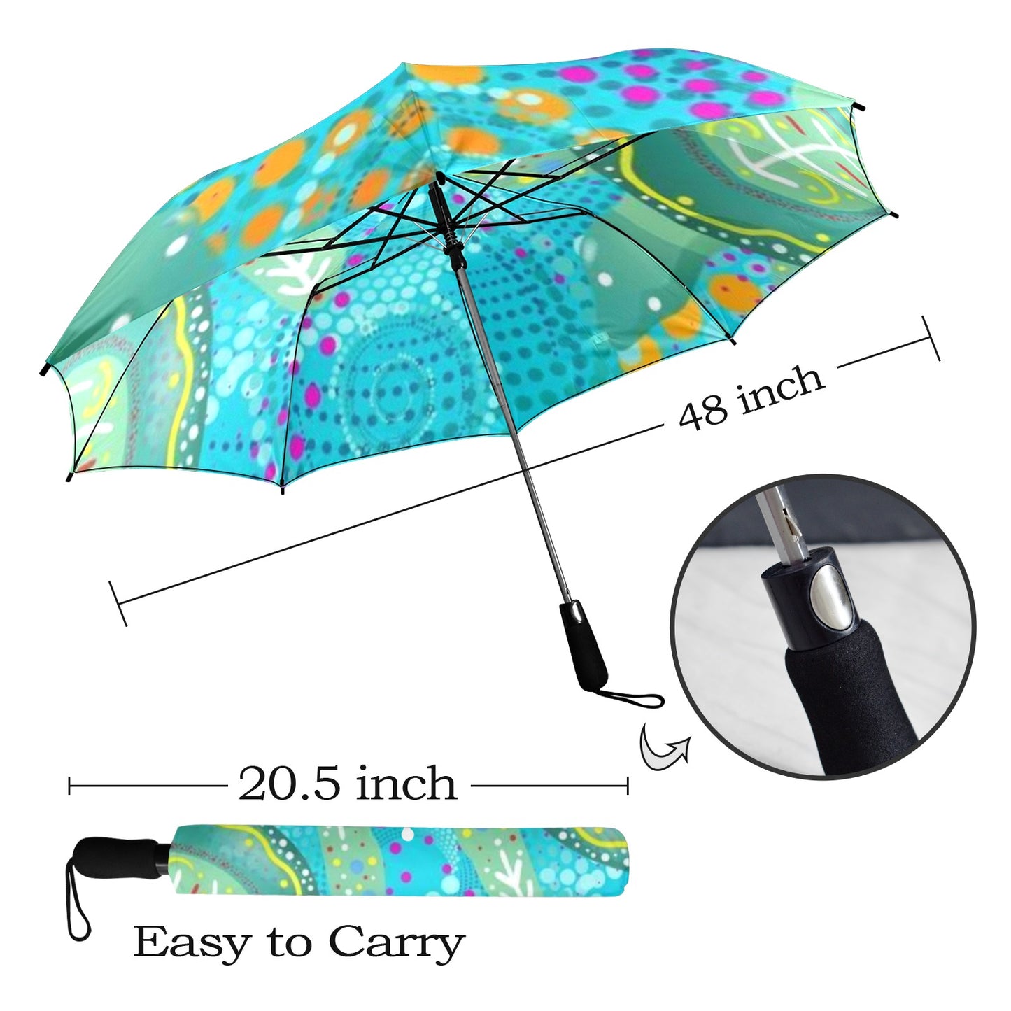 Walkabout Semi-Automatic Foldable Umbrella